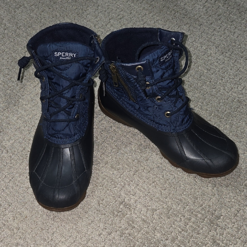 Sperry 7.5 Women's Dark Blue Winter Boots